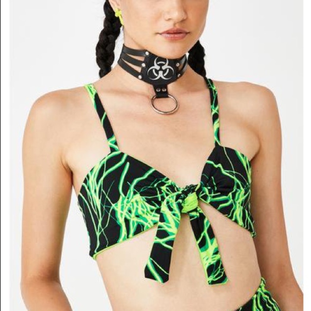 The Volt Limewire Crop Top